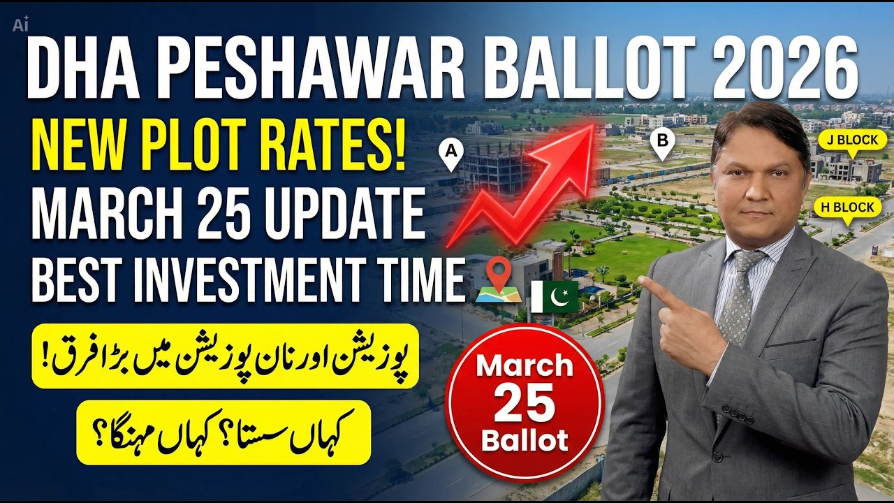 DHA Peshawar Price Analysis After March 25 Ballot: Block A, J, H & Prism Development Updates