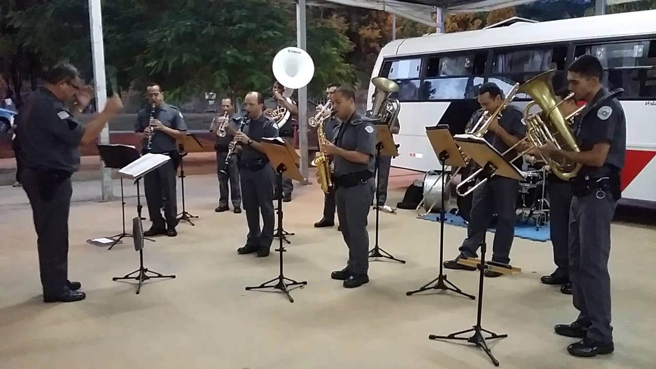 Banda da Pol&iacute;cia Militar de Sp (Bosque Maia GRU) 4
