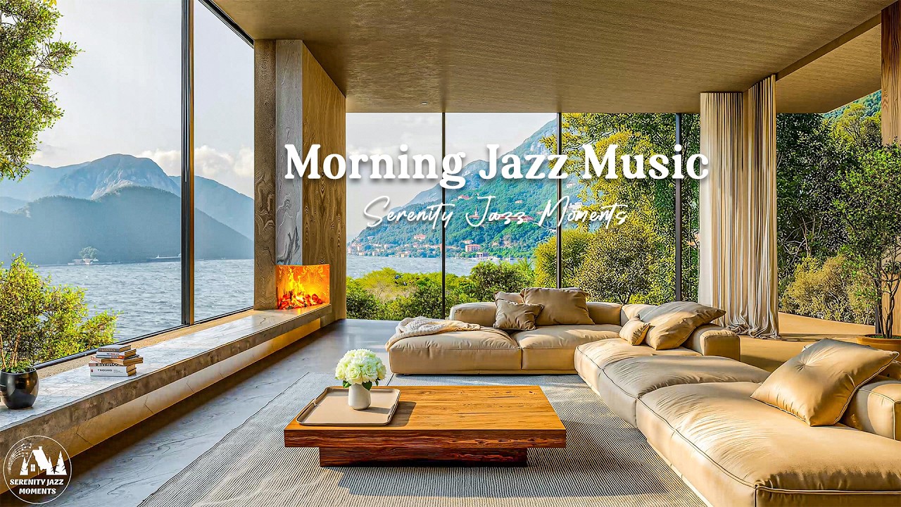 Morning Jazz Music In A Relaxed Living Room Space By The Lake - Mellow Jazz To Uplift The Spirit