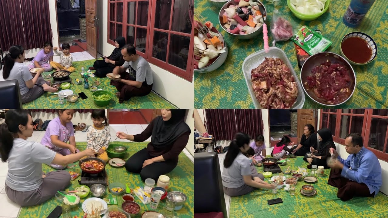 Ngegrill daging dan sosis🥓🍢🍜