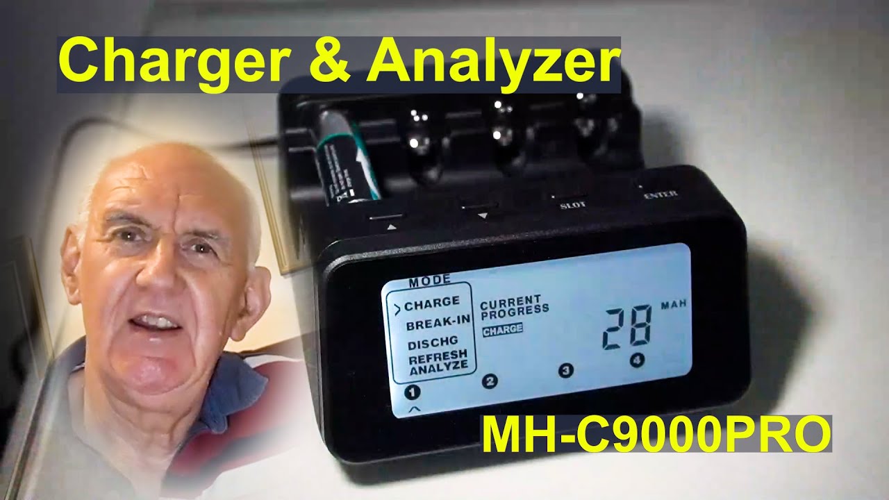 MAHA C9000PRO Fast AA & AAA  Charger +  Analyset - Brings Your Cells Back to Life.