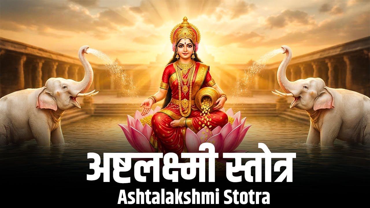 अष्टलक्ष्मी स्तोत्र Ashtalakshmi Stotram Full with Lyrics - Sumanasa Vandita Sundari | Laxmi Stotram