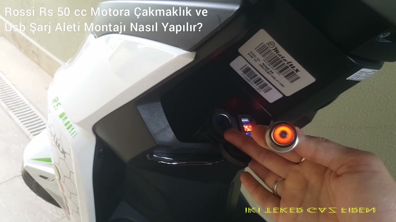 MOTOLÜX ROSSİ RS ÇAKMAKLIK-USB ŞARJ CİHAZI MONTAJI