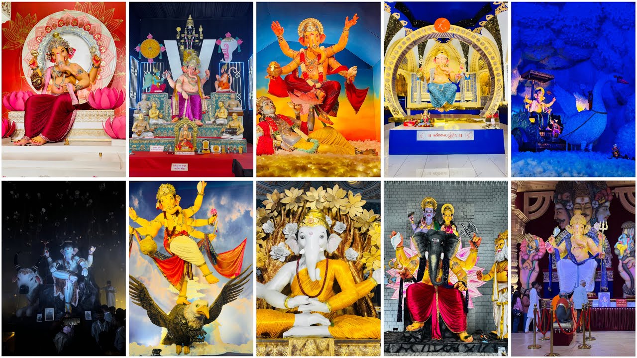 Vadodara Ganpati Darshan 2025 | Best Pandals #vadodaraganpati #ganpatidecoration2025 #biggestganpati