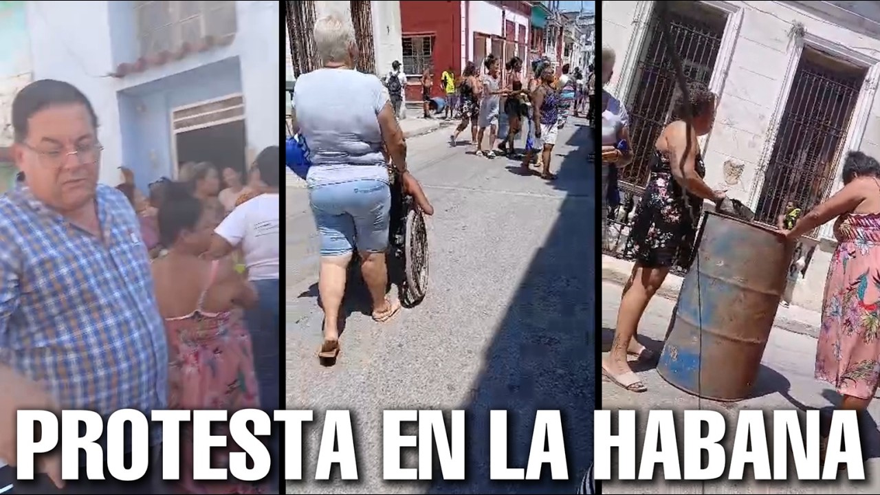 AHORA: Protesta en Regla tras m&aacute;s de un d&iacute;a sin electricidad