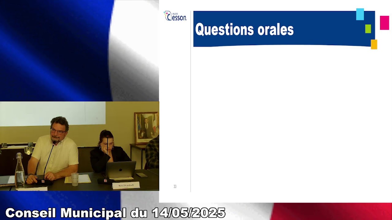 Conseil Municipal de la Ville de Cesson du 14 mai 2025