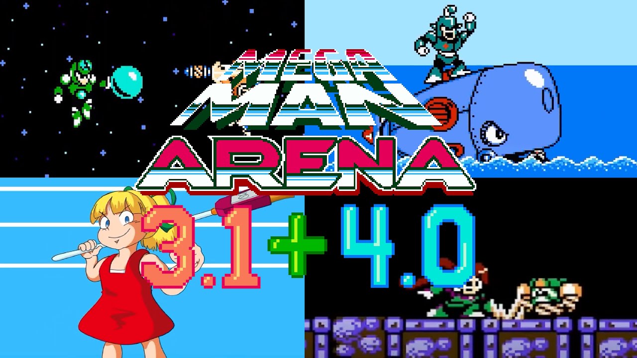Mega Man Arena 3.1 + 4.0 - All character reveals !!! (Unused footage included)