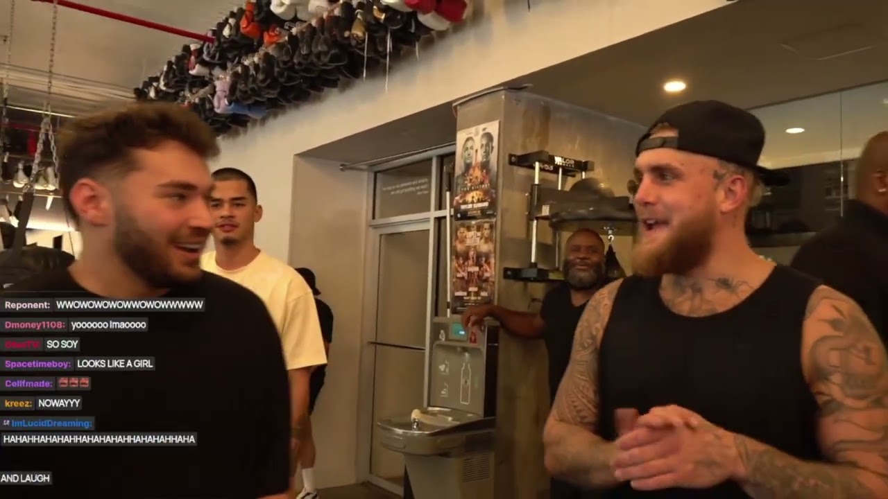 ADIN ROSS IRL LIVE STREAM - adin ross JAKE PAUL sneako FULL STREAM boxing gym FULL VOD