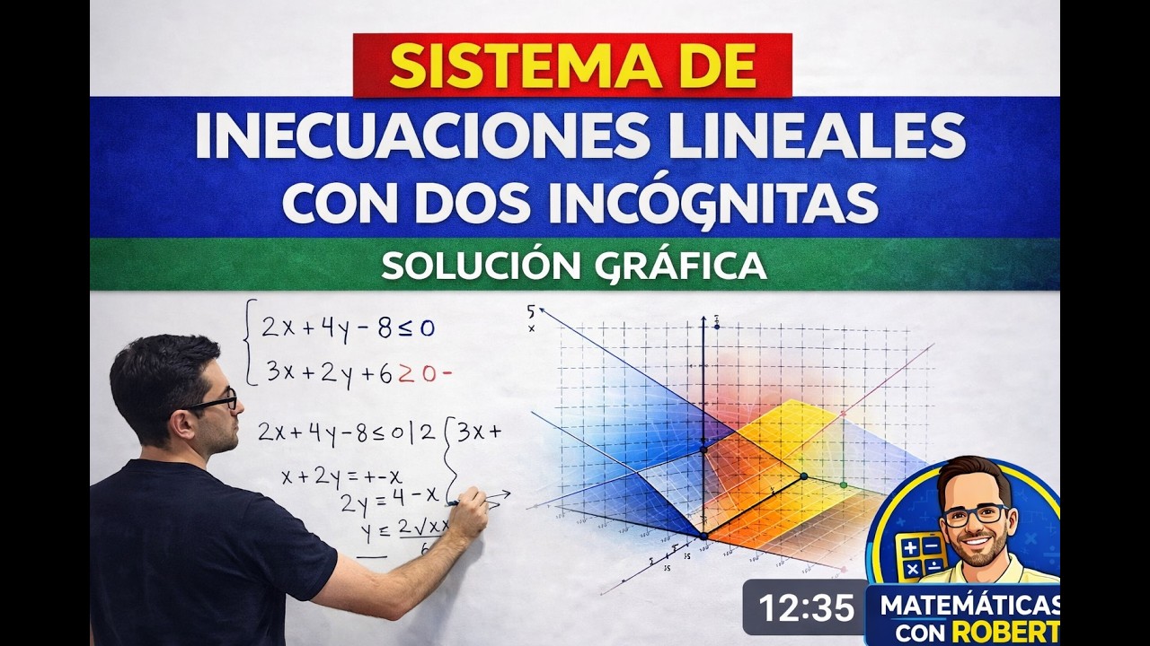 SISTEMA DE INECUACIONES LINEALES CON DOS INCÓGNITAS✅ desde cero