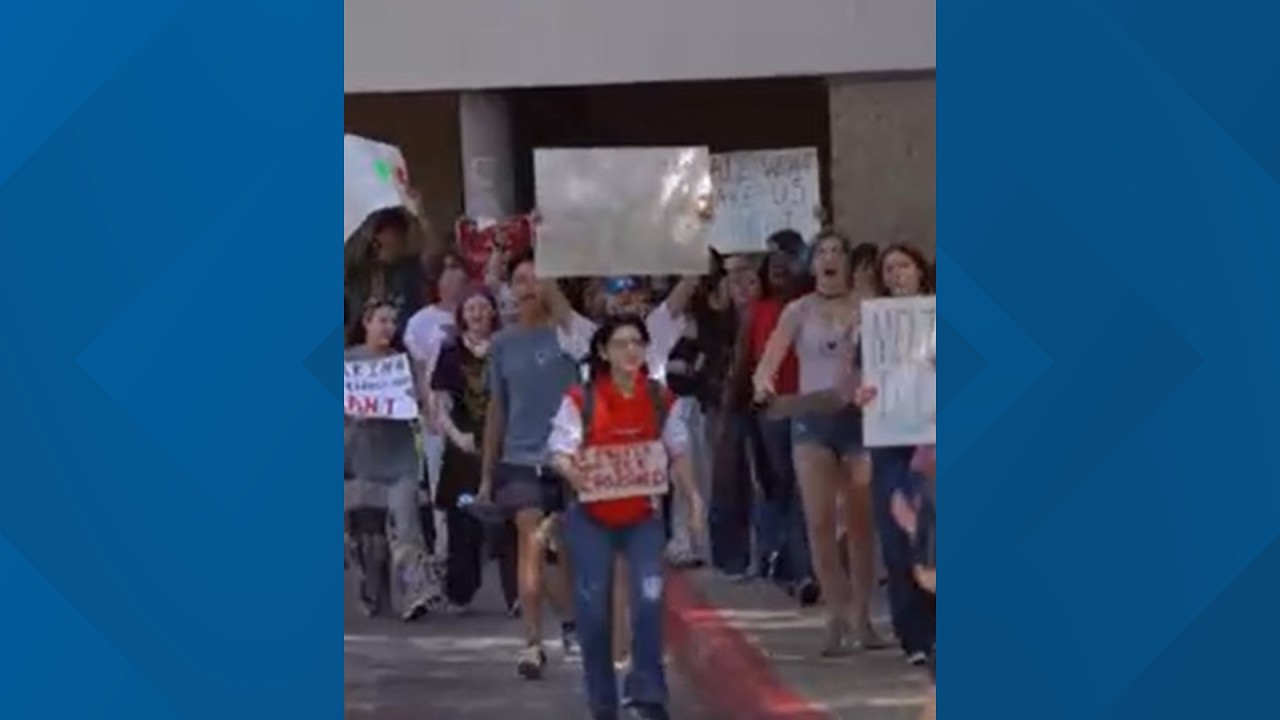 Westlake high school students hold anti-ICE protest Thursday