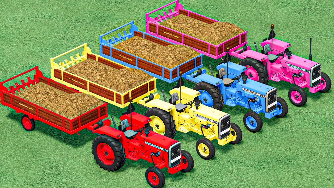 Manure Work With Mini Tractor Of Colors | Farming Simulator 22