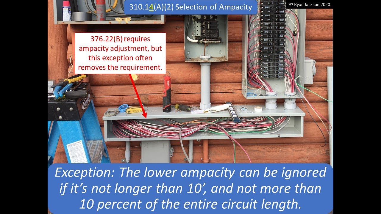 Current carrying conductors in the 2020 NEC