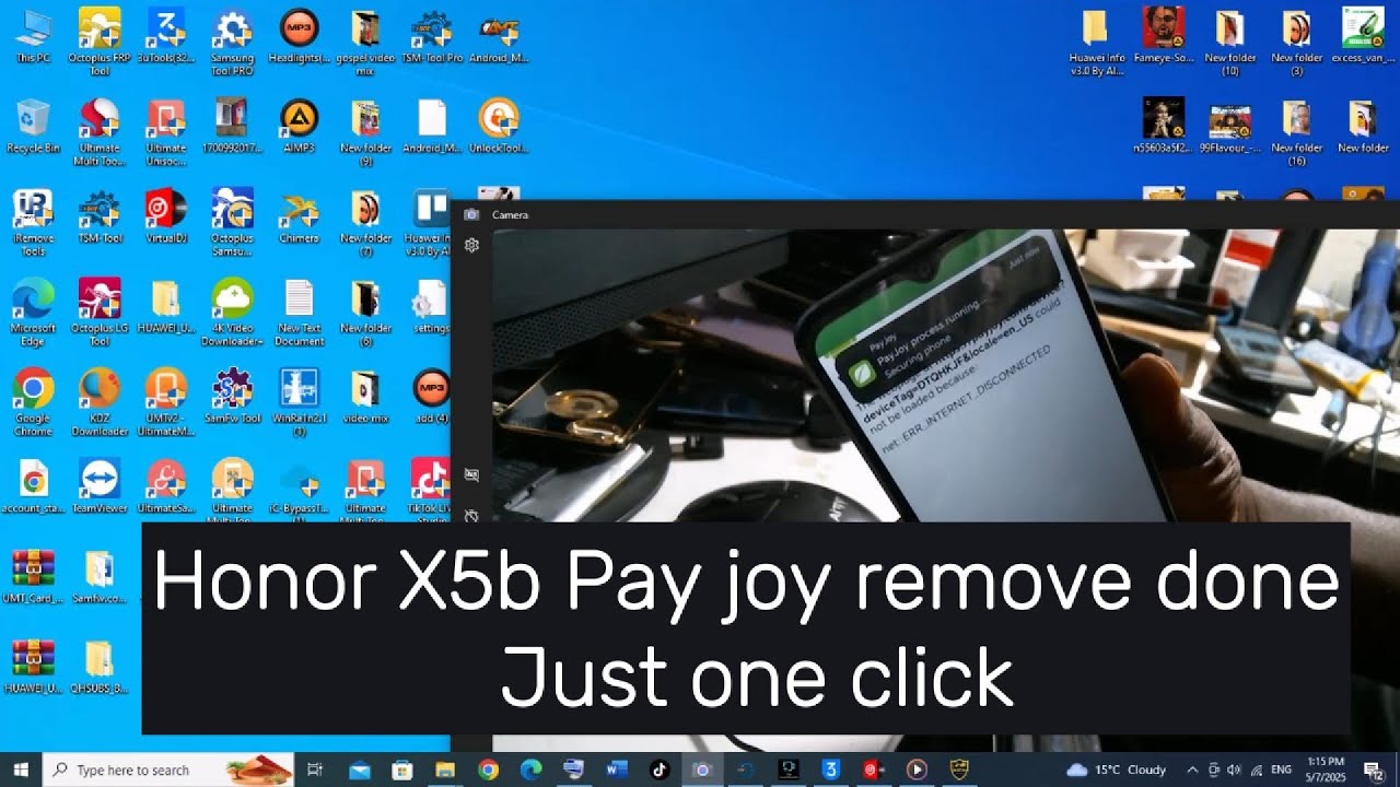 Honor x5b pay joy remove done, just one click (cheetah tool pro)
