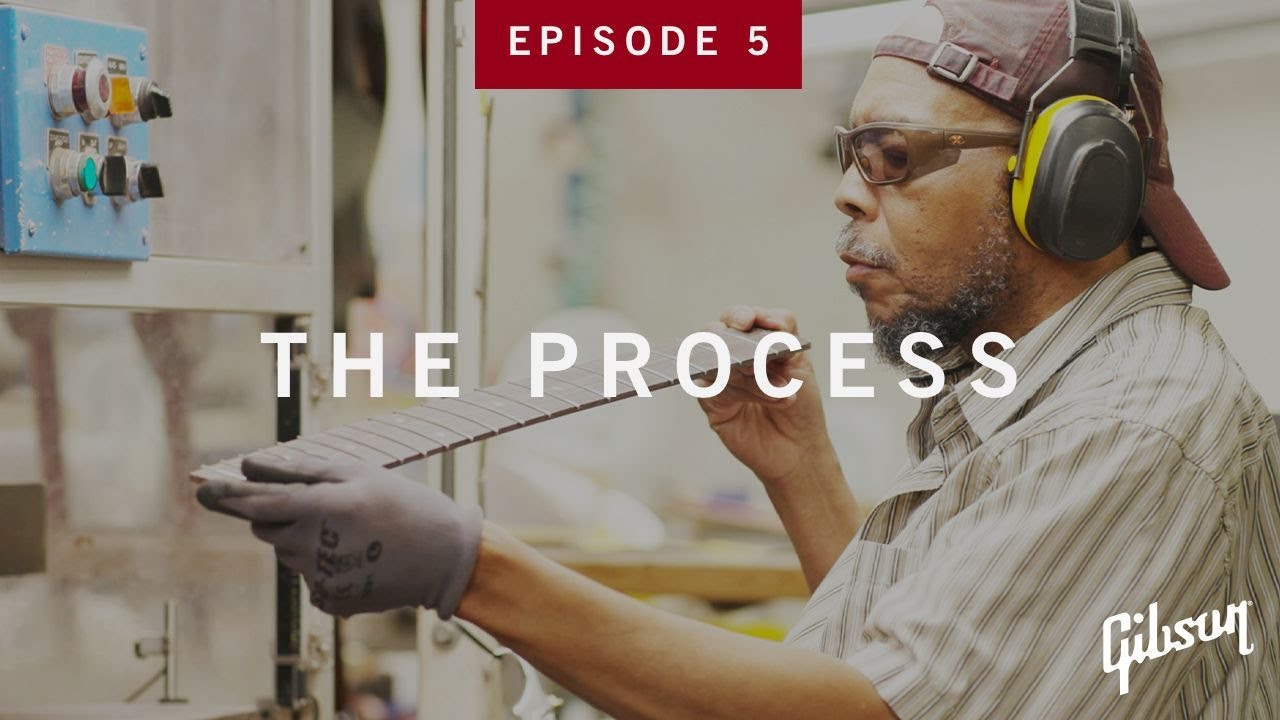 Накладки на грифы изготавливаются и инкрустируются в Gibson USA | The Process S1 EP 5