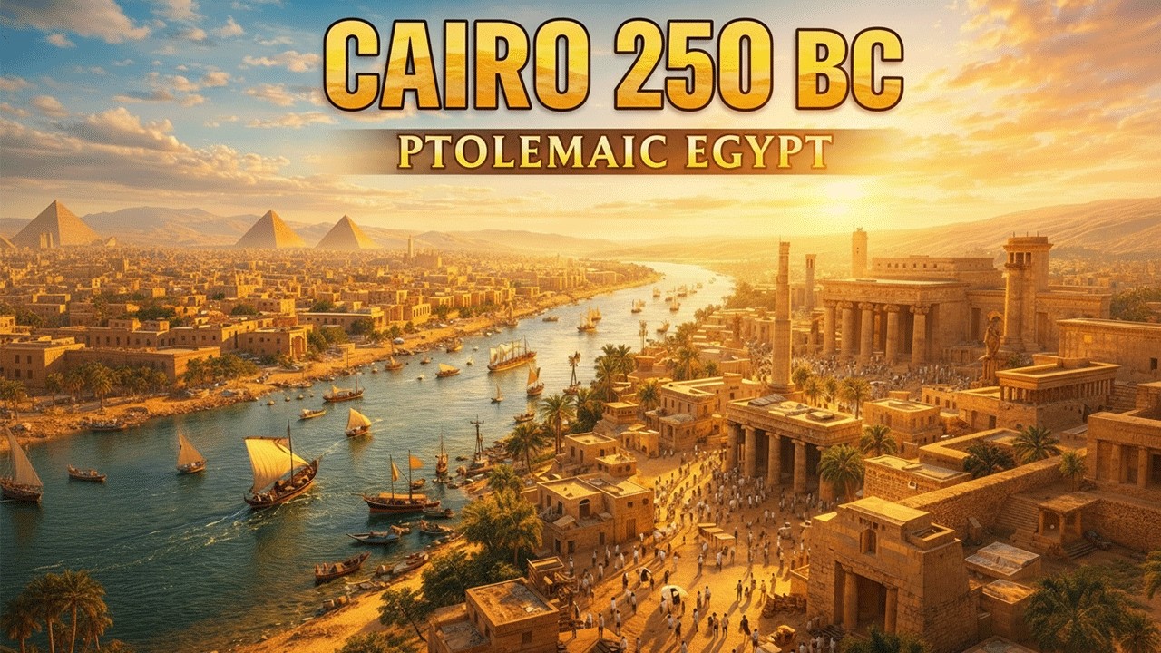 Cairo 250 BC &ndash; Ptolemaic Egypt at Its Height AI Reconstruction