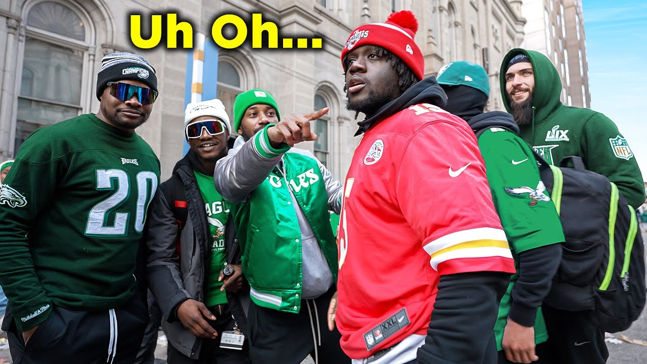 Surviving Eagles Parade as Chiefs Fan