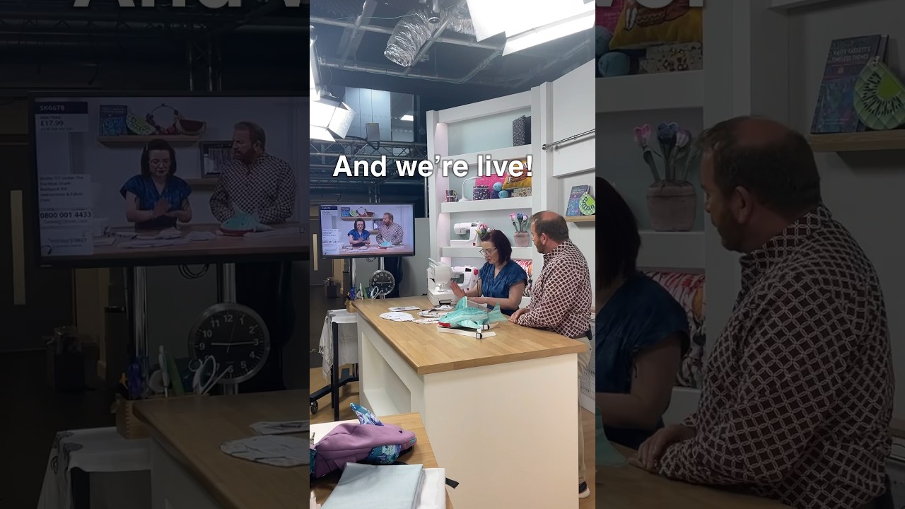 Behind the scenes: My day as a TV presenter! #sewingtutorial #sewingstreet # #studio7t7