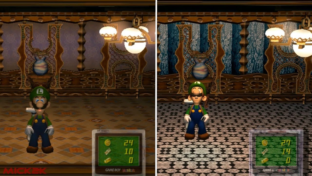 Luigis Mansion HD - Texture Mod - Gamecube/Dolphin Emulator