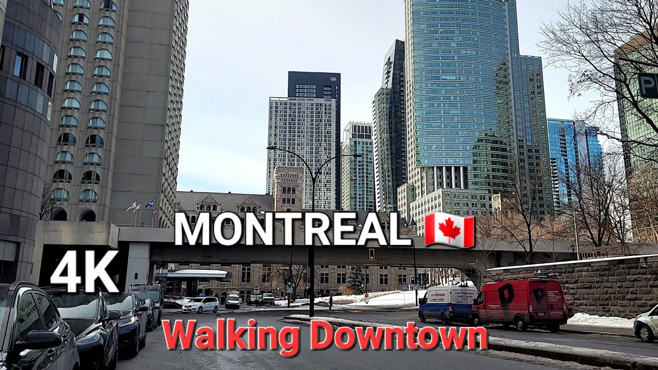 Montreal Downtown walking Tour 4K | Winter 2026 | 