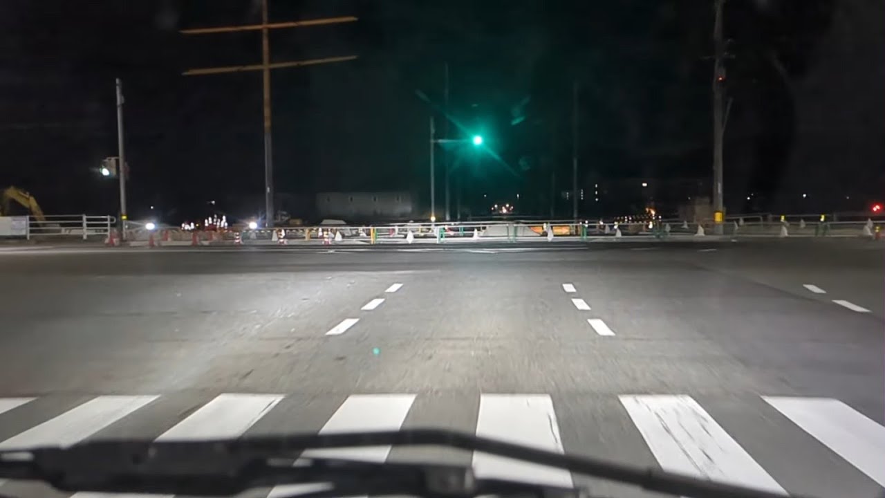 バイク屋の帰宅車載　福山市内