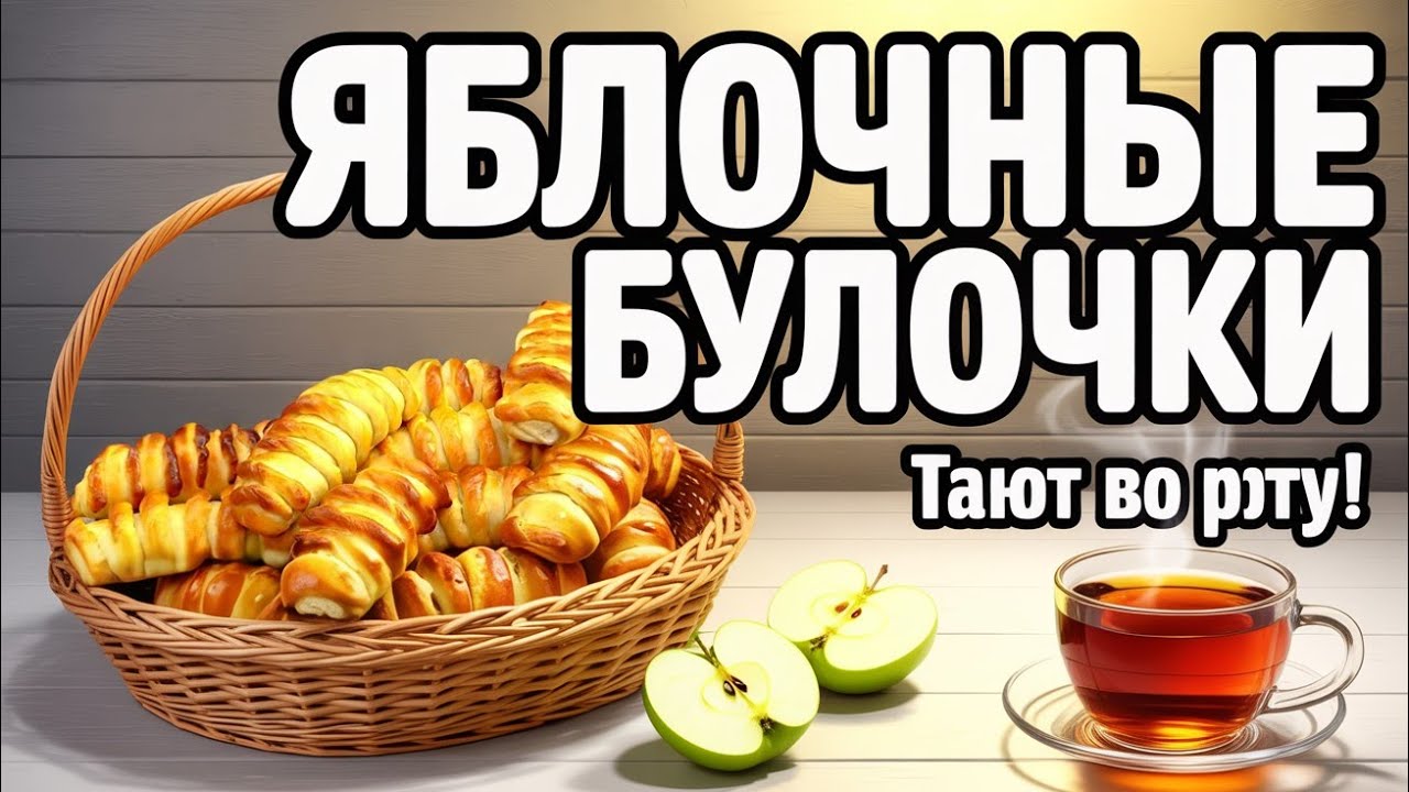 Яблочные булочки, которые тают во рту! Проще не бывает! Рецепт идеального теста