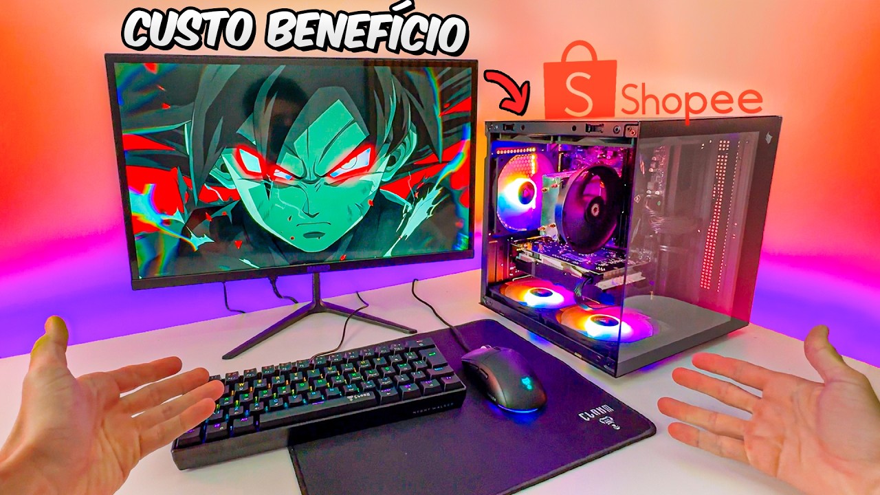 MONTEI o MELHOR PC GAMER CUSTO BENEF&Iacute;CIO 2026 da SHOPEE que RODA TUDO