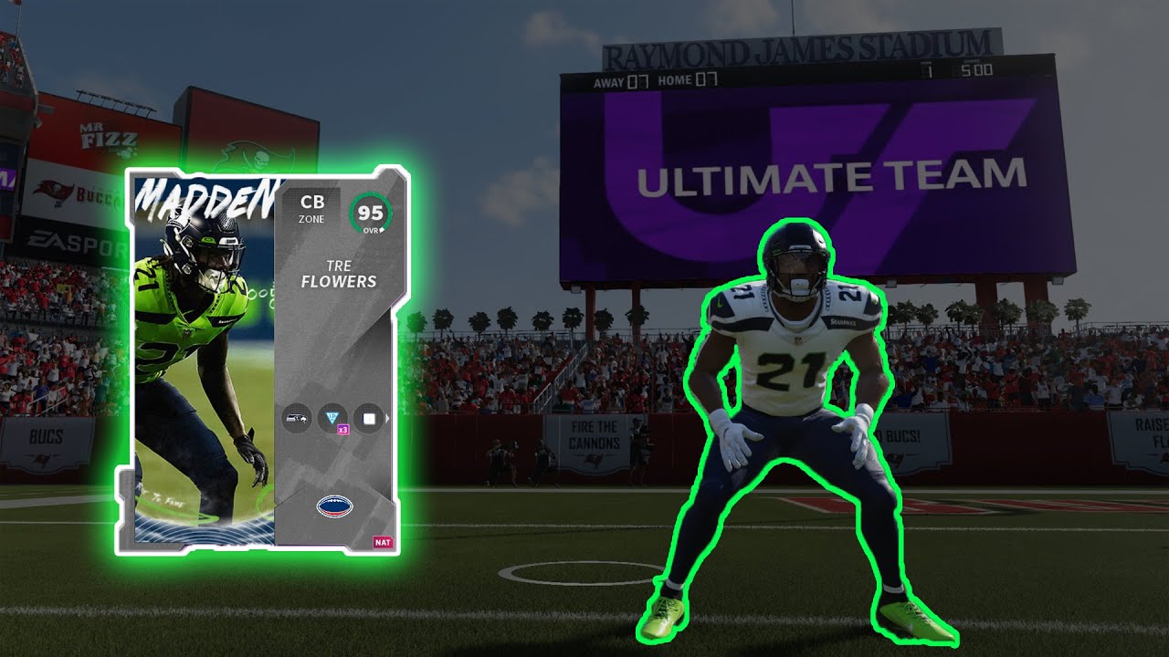 TEAMBUILDER TRE FLOWERS LOOKS SCARY... | MADDEN 21 SEAHAWKS THEME TEAM #28