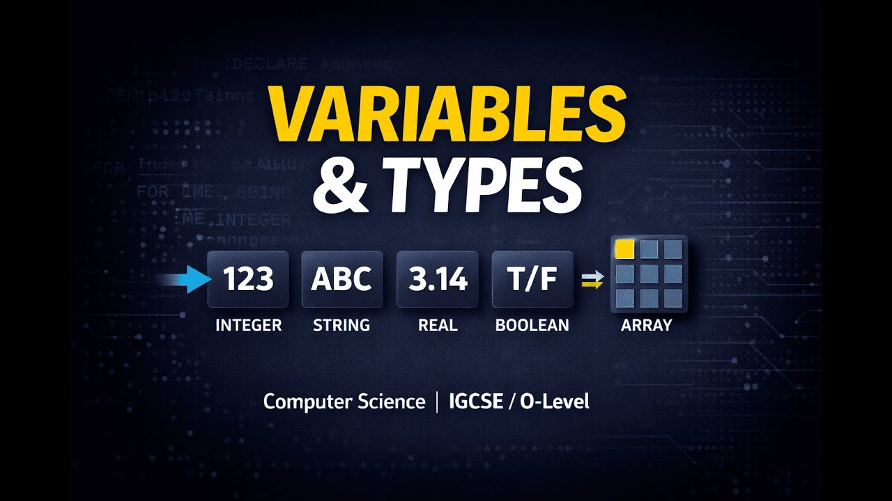Declaration of Identifiers and Data Types in Computer Science | 0478 | 2210 | 9618
