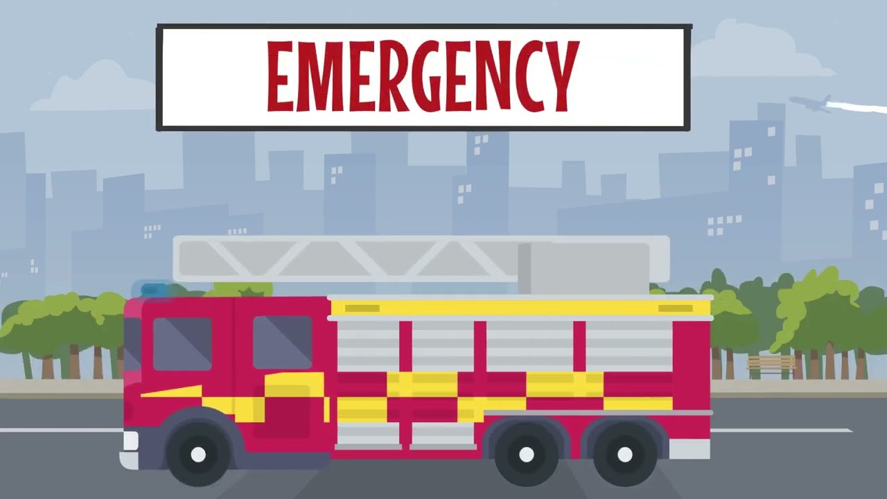 000 Emergency Services Song |children's song| hey dee ho | safety song
