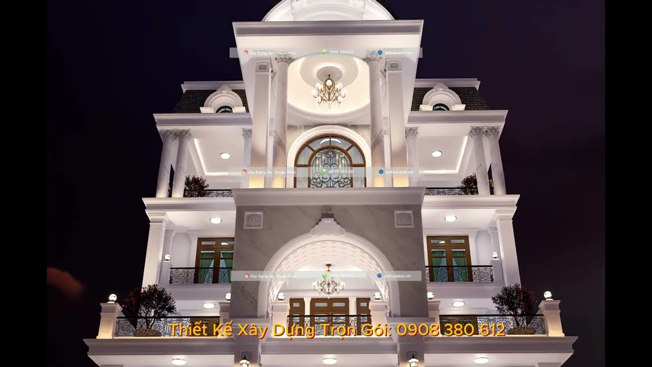 MẪUC BIỆT THỰ 5 TẦNG - GIỚI SIÊU
