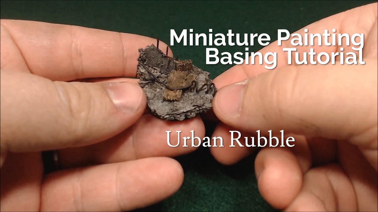 Miniature Painting Techniques | Urban Rubble | Basing Tutorial