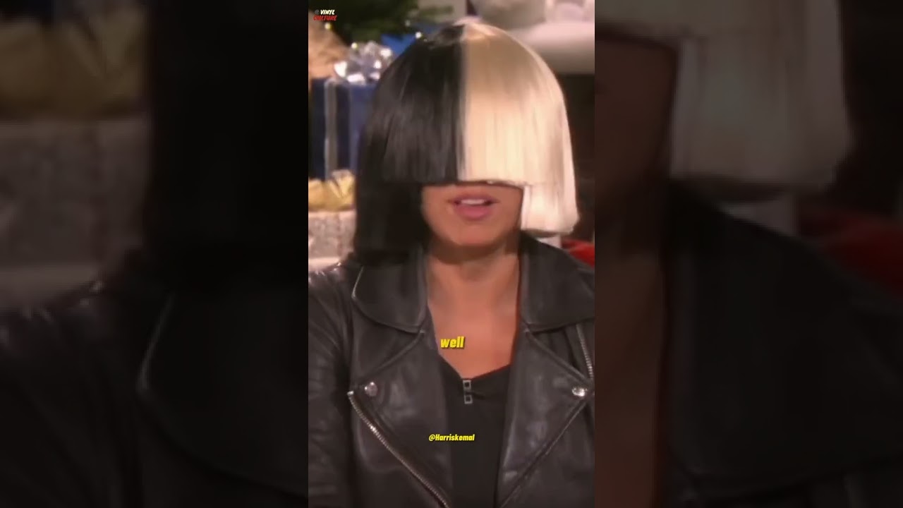 Sia being insane on Ellen's show when asked about her face #shorts