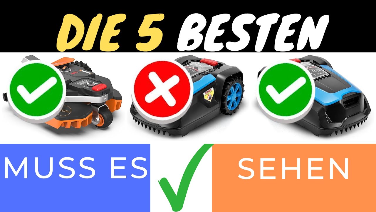 DIE 3 BESTEN MÄHROBOTER 2025! 🤖🌱 KABELLOS & SMART FÜR DEINEN GARTEN!