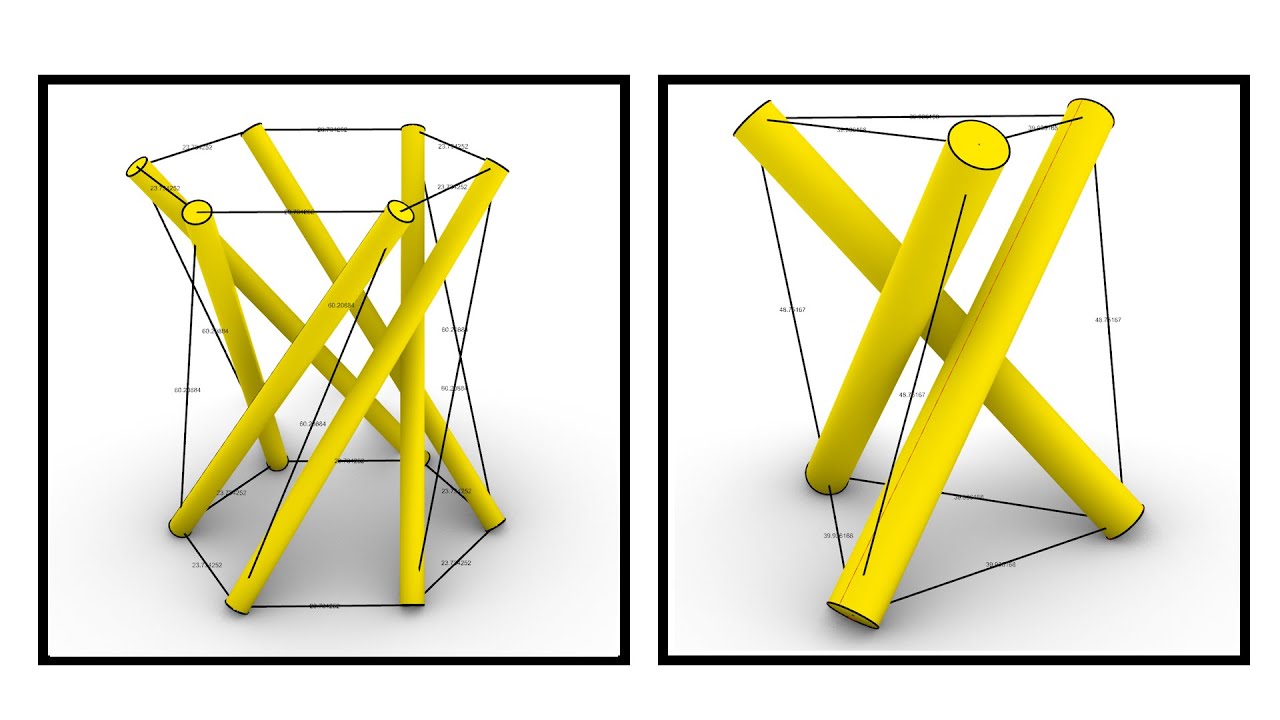 Rhino Grasshopper (Simple Tensegrity)