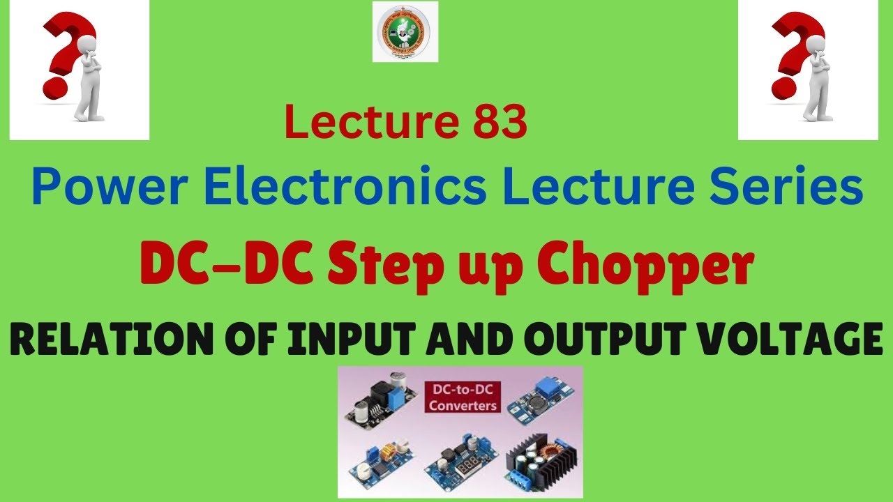 Derive the Relation between input and output voltage of  step up chopper| Formula of step up chopper