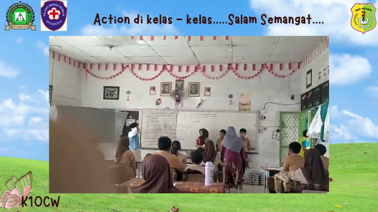 Pemberian Obat  Obat Cacing & Tambah Darah oleh Petugas Puskesmas Perbaungan di SMPN 2 Perbaungan