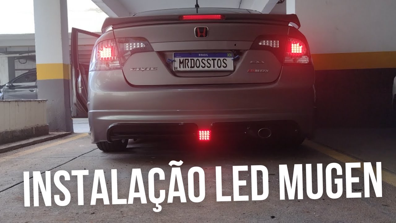 INSTALAÇÃO BREAK LIGHT MUGEN CIVIC #hondanation #honda #hondacivic #hondalife #civicsi