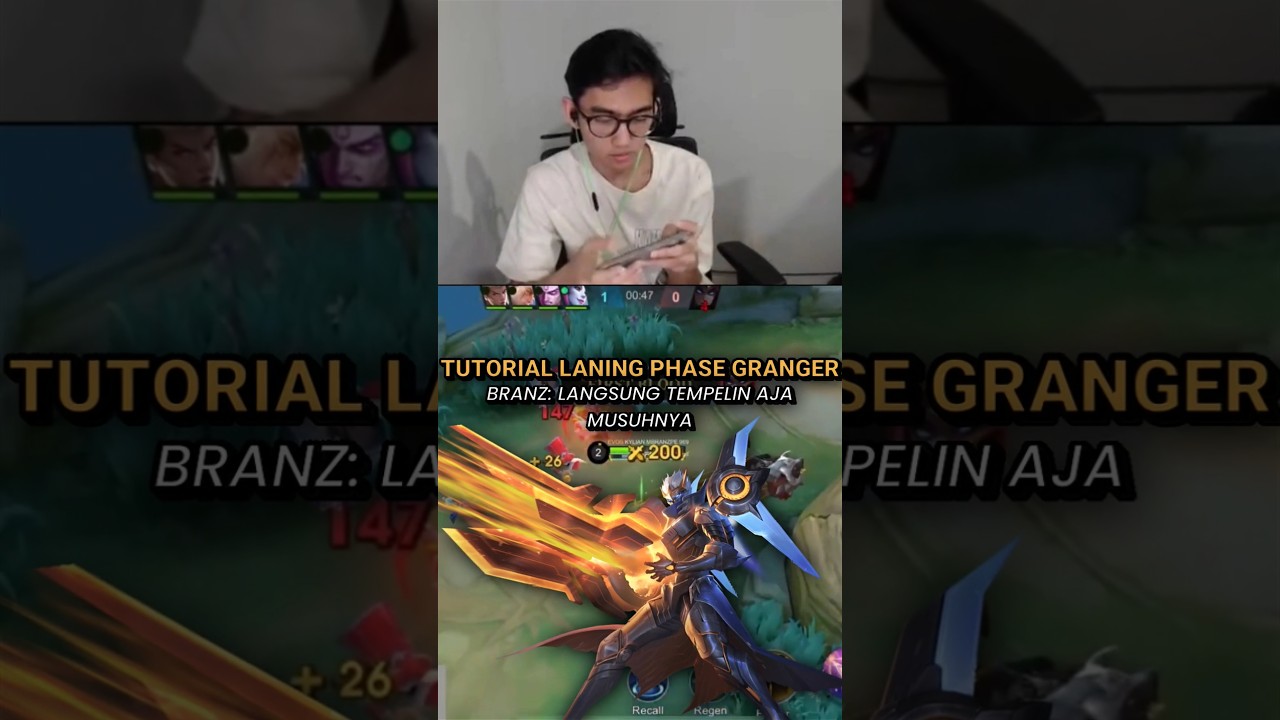 Tutorial laning phase pakai Granger‼️#mobilelegends #mlbb #branz #shorts