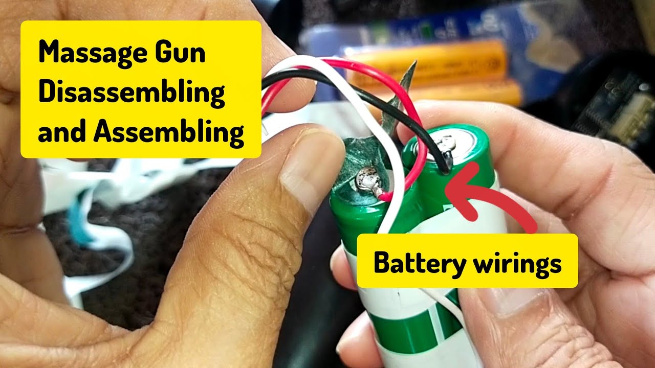 Disassembling and Assembling a Massage Gun with a Newly Replaced Battery