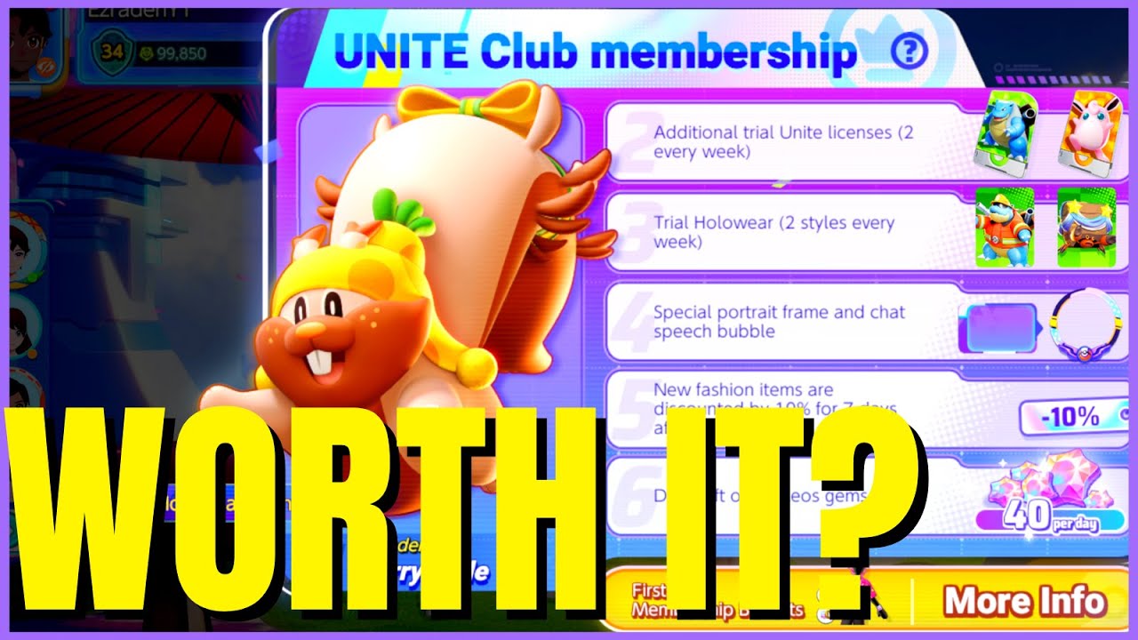 Pokemon Unite Club Membership: Should You Buy??
