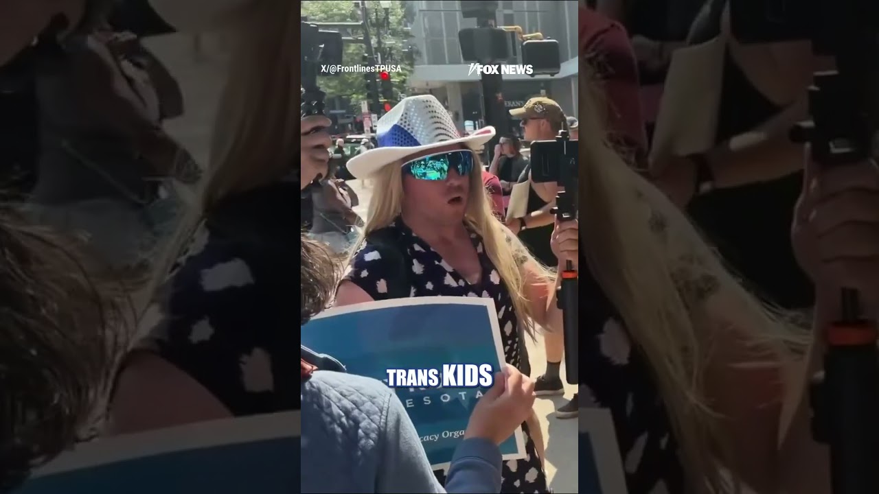 Trans activists CONFRONT Sophie Cunningham supporters #foxnews #news #fox #shorts
