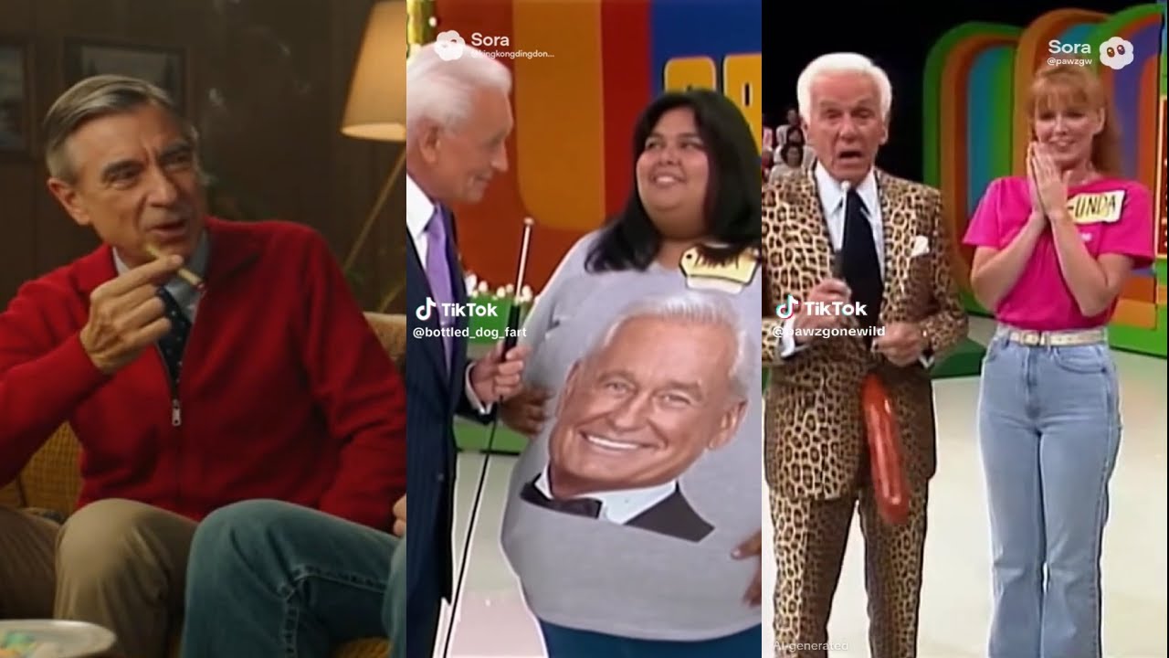 Боб Баркер против MR Rogers Cursed Sora 2 AI Videos