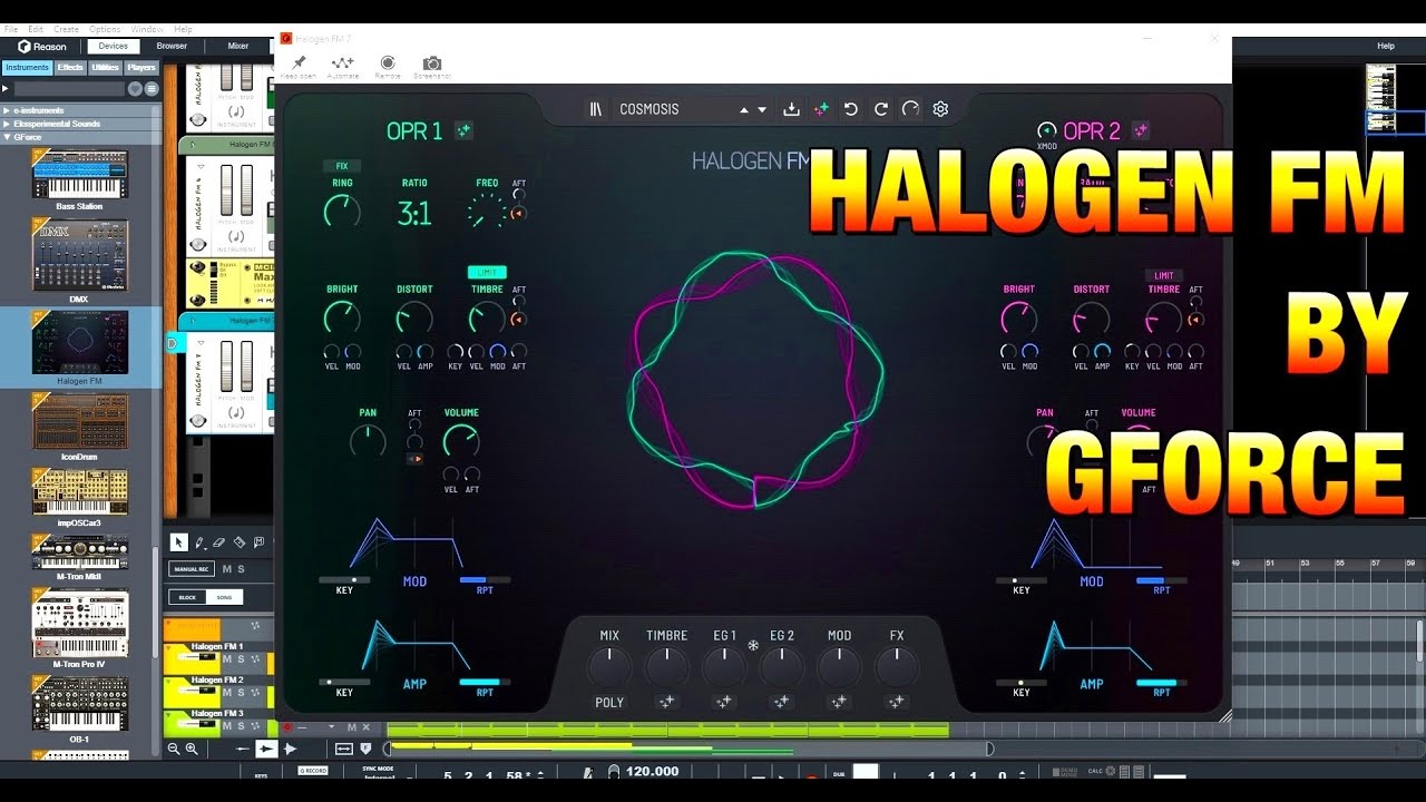 Halogen FM-синтезатор от GForce — невероятно простой в программировании FM-синтезатор, который зв...