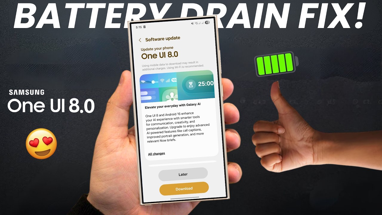 Проблема разрядки аккумулятора Samsung One UI 8 &mdash; ИСПРАВЛЕНИЕ