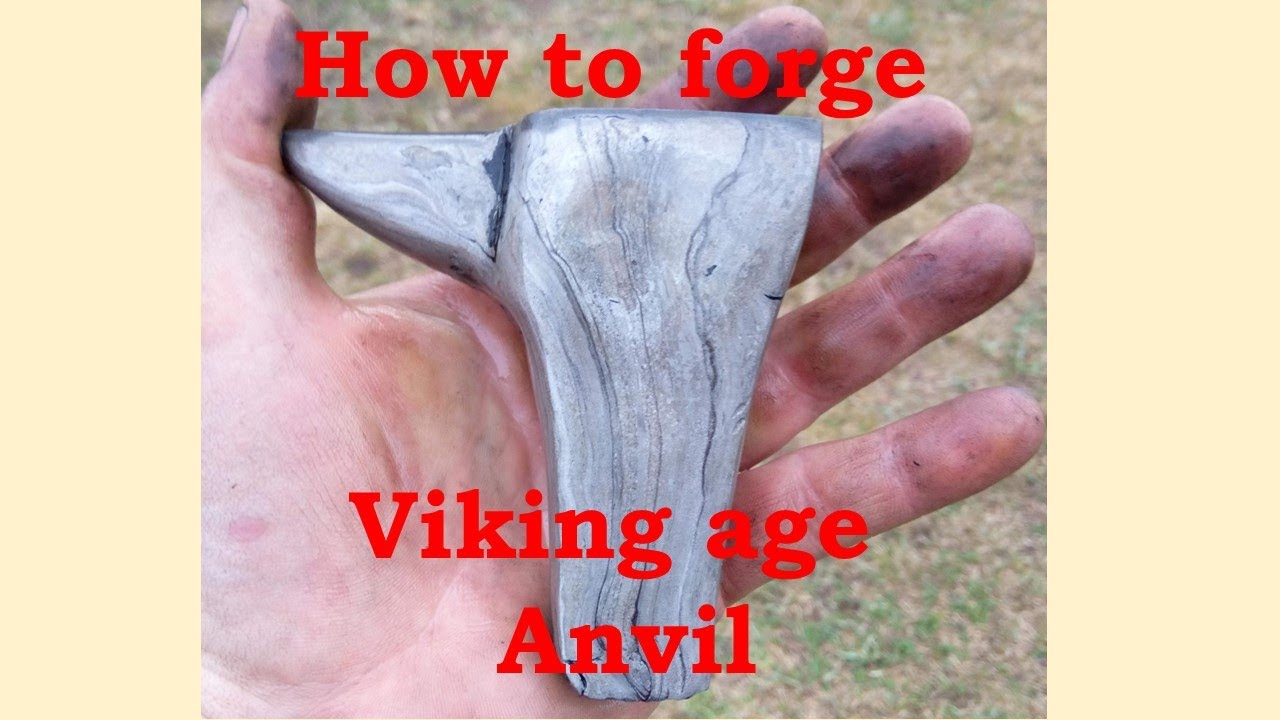 Forging Viking Age anvil, wrought iron