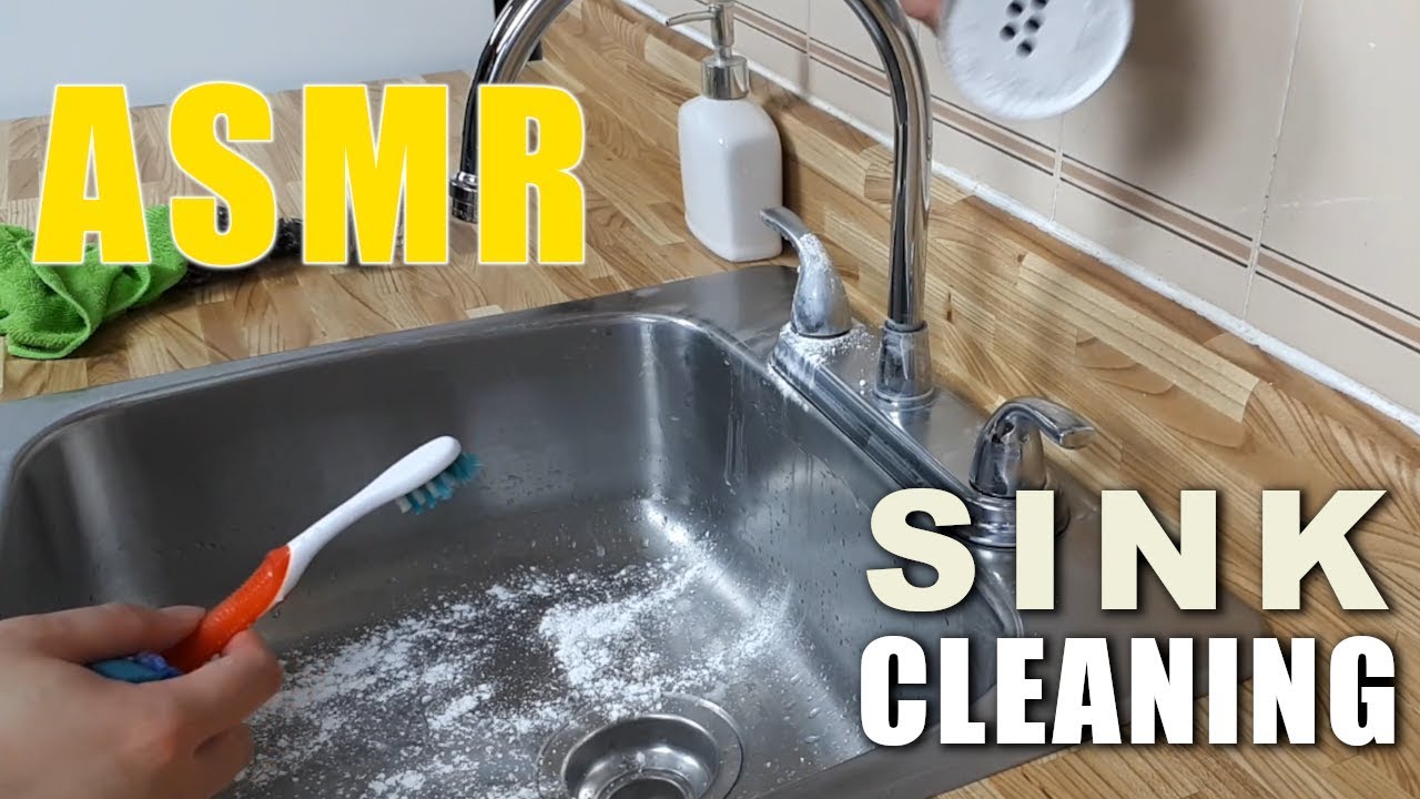 Cleaning ASMR - Kitchen Sink (no talking, no tapping)