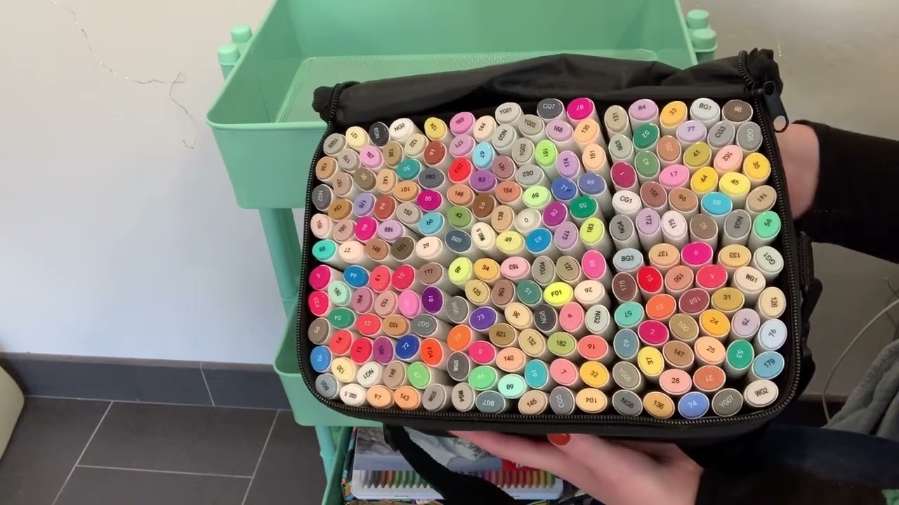 Reorganizing my coloring cart for November 2023