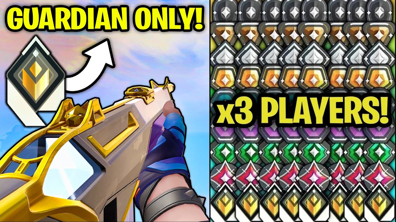 Guardian Only Radiant VS 3 of Every Rank, until he loses