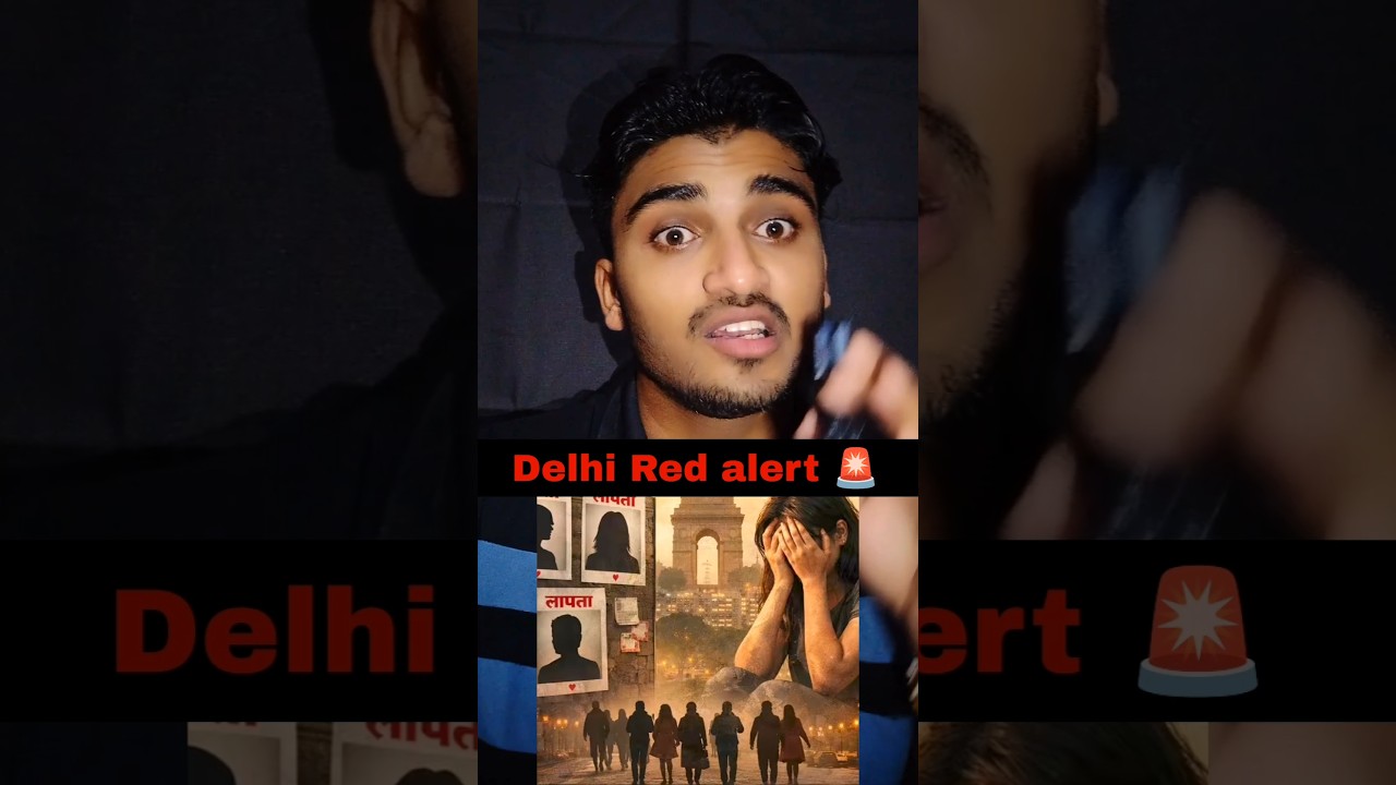 Red alert in Delhi 😳🚨 #shorts