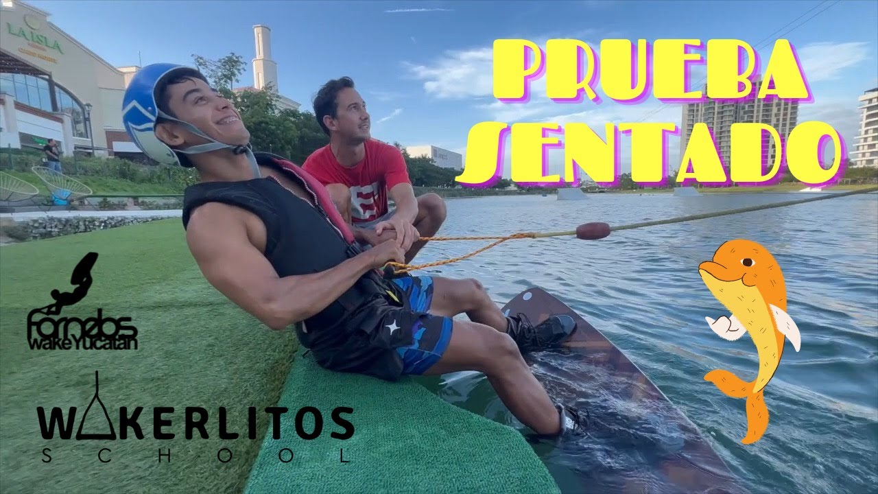 Salida wakeboard 👀 sentado en CABLEPARK.